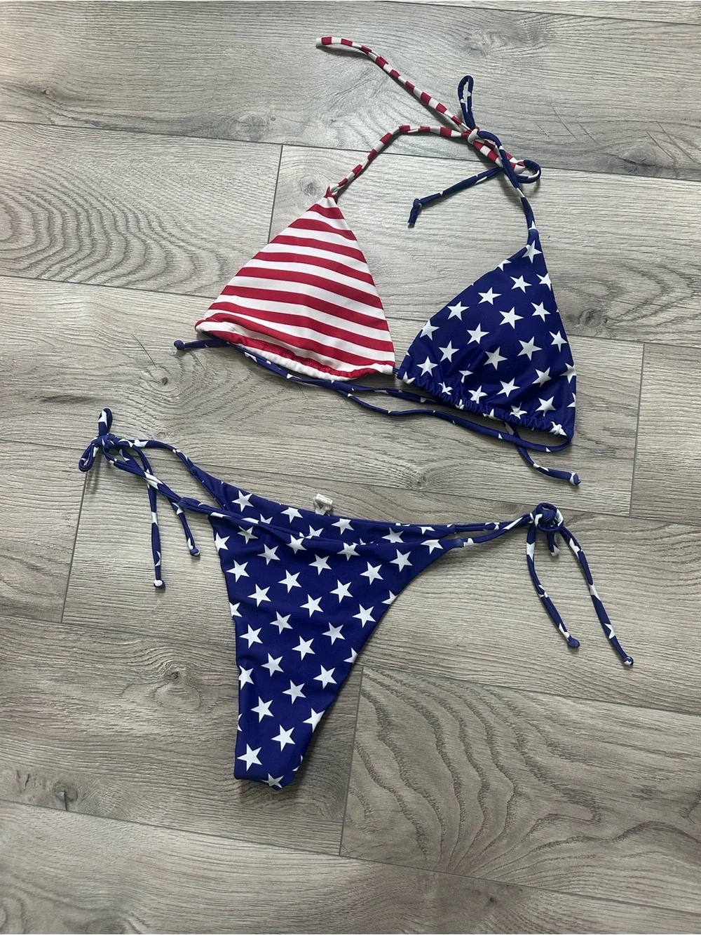 American Flag Bikini Set